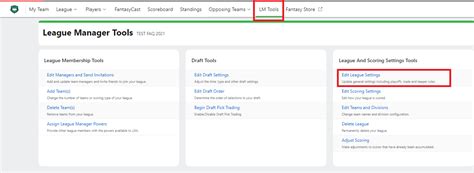 how to change trade deadline in espn fantasy football