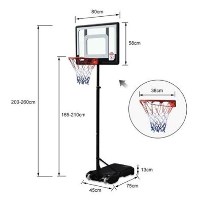 what is the regulation height of a basketball hoop